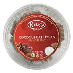 Natural Coconut Date Rolls