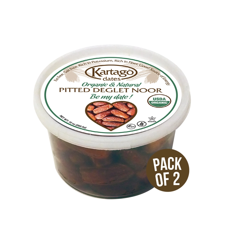Natural pitted Deglet Noor dates pack of 2
