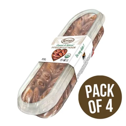 Natural pitted Deglet Noor dates pack of 4